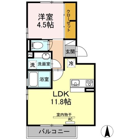 長町駅 徒歩18分 3階の物件間取画像